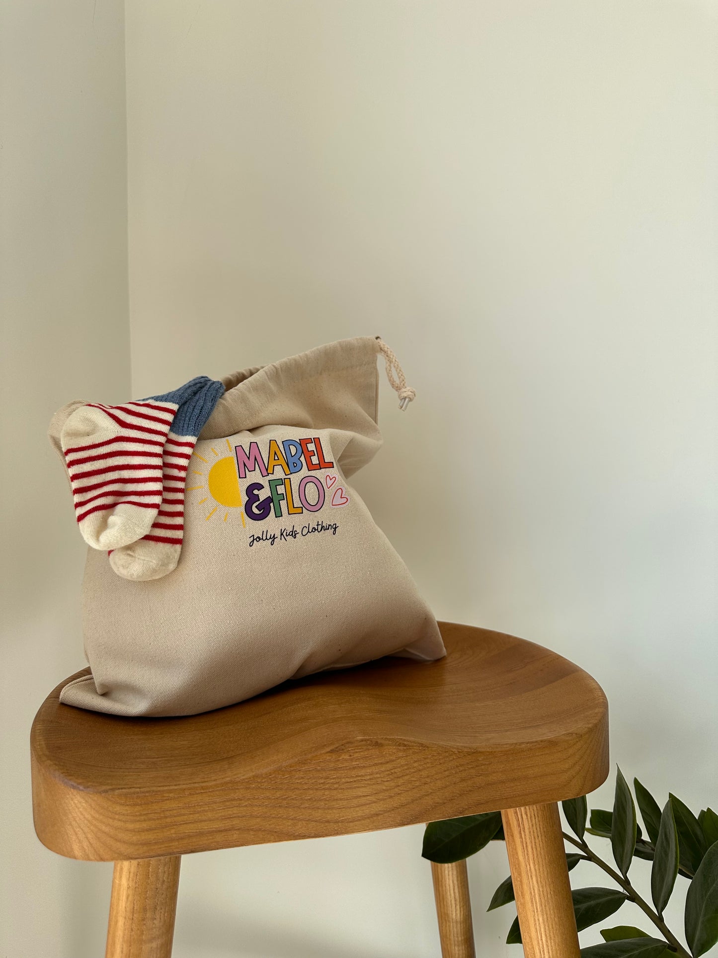 Large Cotton Drawstring Bag
