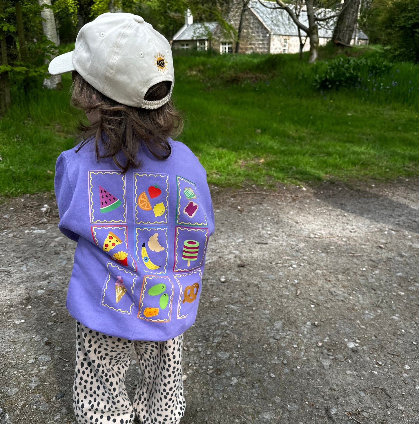 Printed Crew Sweater