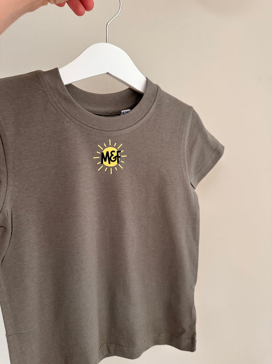 Old Style Printed T - Olive - Choose your design