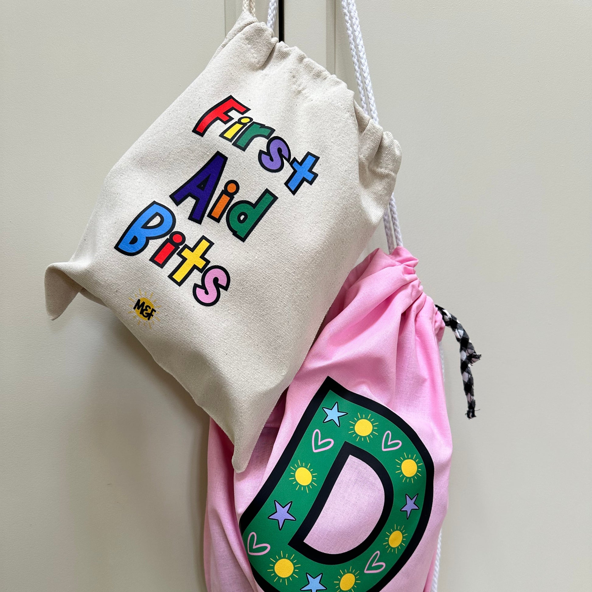 Fun colourful first aid bag for children or nappy bags