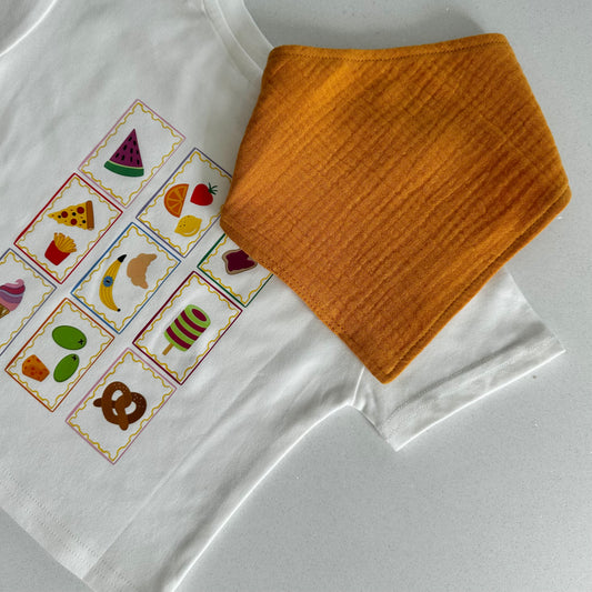 Organic Cotton Neckerchief Bib